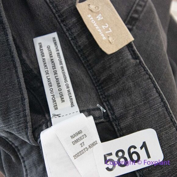 NEW Madewell Stovepipe Jeans in Banberry Wash: Raw-Hem Edition,‎ 27 - Picture 13 of 13